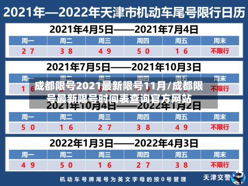 成都限号2021最新限号11月/成都限号最新限号时间表查询官方网站