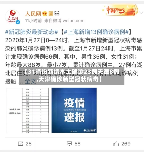 【31省份新增本土确诊23例天津8例,天津确诊新型冠状病毒】-第3张图片