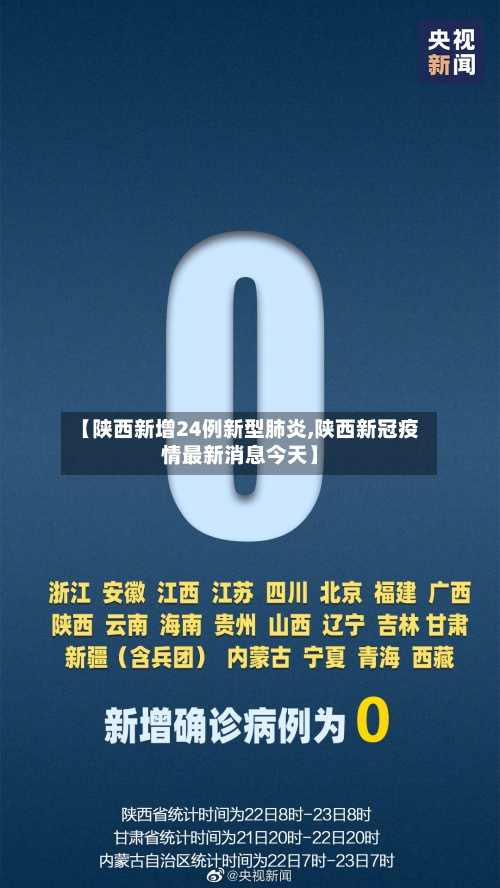 【陕西新增24例新型肺炎,陕西新冠疫情最新消息今天】