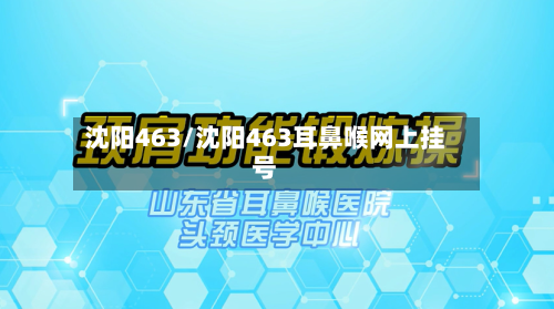沈阳463/沈阳463耳鼻喉网上挂号-第3张图片