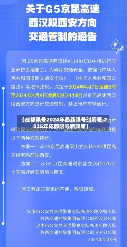 【成都限号2024年最新限号时间表,2025年成都限号新政策】