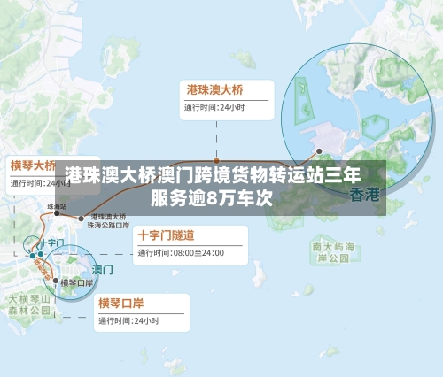 港珠澳大桥澳门跨境货物转运站三年服务逾8万车次