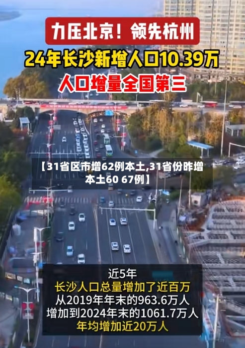 【31省区市增62例本土,31省份昨增本土60 67例】