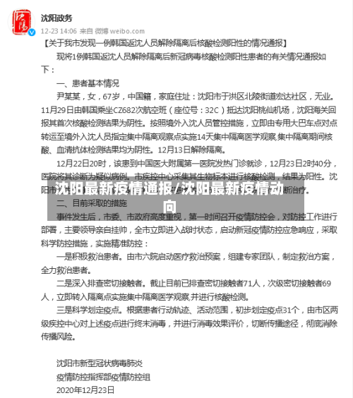 沈阳最新疫情通报/沈阳最新疫情动向-第2张图片