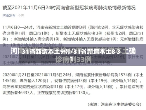 31省新增本土9例/31省新增本土8 31-第3张图片