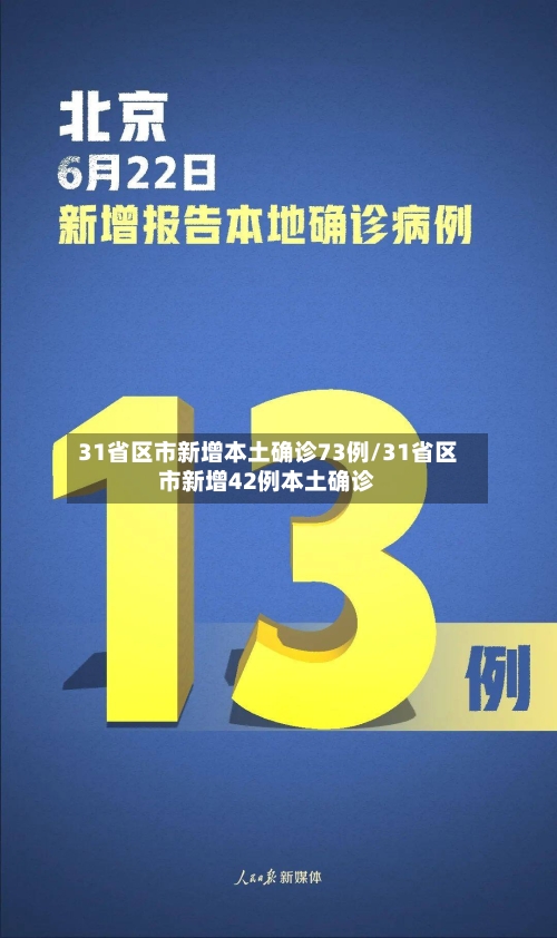 31省区市新增本土确诊73例/31省区市新增42例本土确诊