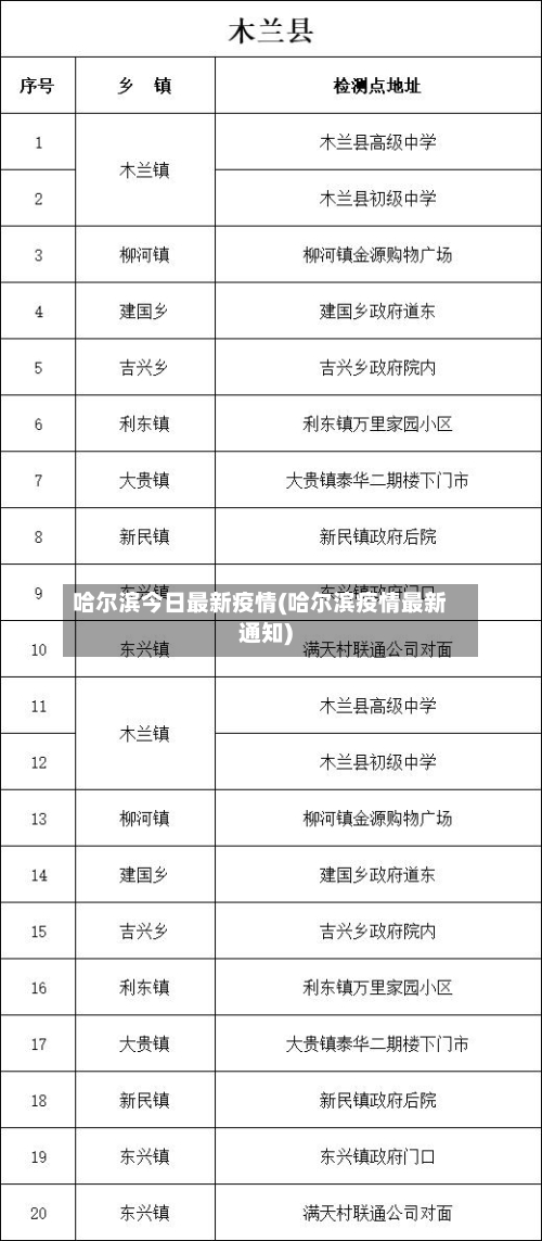 哈尔滨今日最新疫情(哈尔滨疫情最新通知)-第2张图片