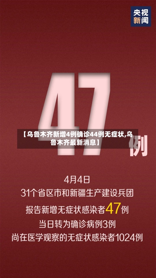 【乌鲁木齐新增4例确诊44例无症状,乌鲁木齐最新消息】