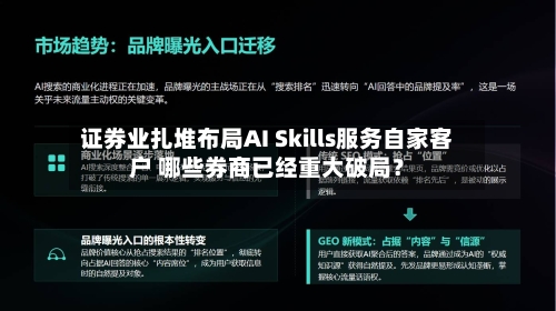 证券业扎堆布局AI Skills服务自家客户 哪些券商已经重大破局?-第2张图片
