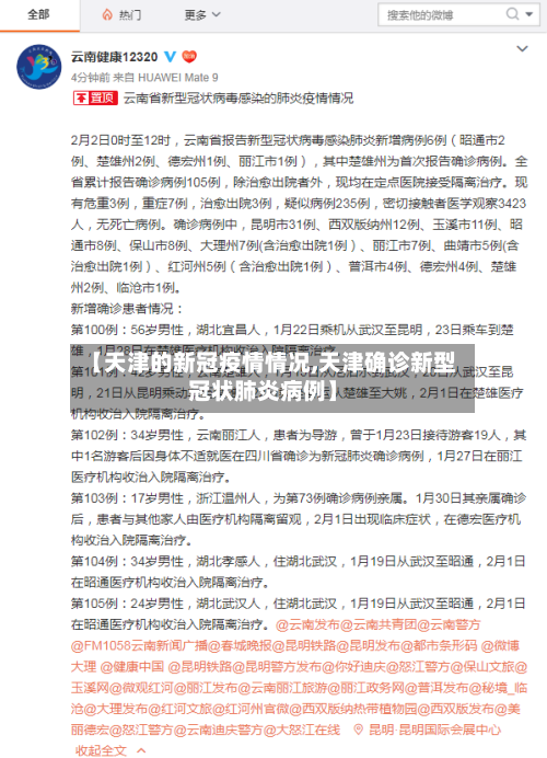 【天津的新冠疫情情况,天津确诊新型冠状肺炎病例】-第3张图片