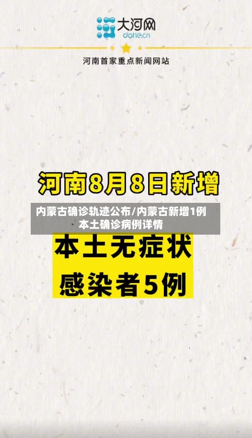 内蒙古确诊轨迹公布/内蒙古新增1例本土确诊病例详情
