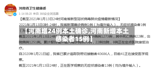 【河南增24例本土确诊,河南新增本土感染者15例】-第2张图片
