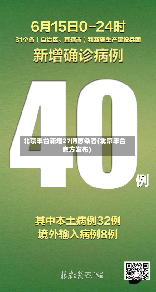 北京丰台新增27例感染者(北京丰台官方发布)