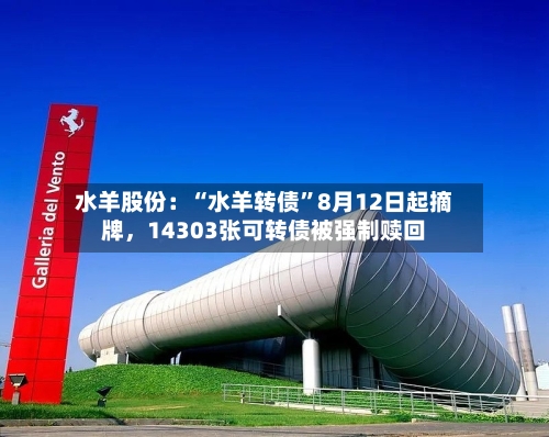水羊股份：“水羊转债	”8月12日起摘牌	，14303张可转债被强制赎回-第2张图片