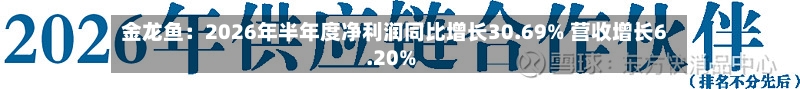 金龙鱼：2026年半年度净利润同比增长30.69% 营收增长6.20%-第2张图片