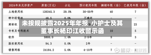 未按规披露2025年年报  小护士及其董事长杨印江收警示函