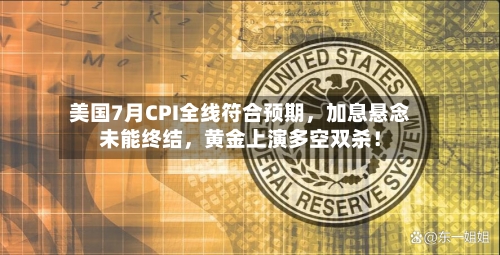 美国7月CPI全线符合预期，加息悬念未能终结	，黄金上演多空双杀！-第2张图片
