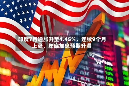 印度7月通胀升至4.45%，连续9个月上涨，年底加息预期升温
