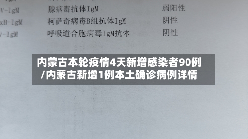 内蒙古本轮疫情4天新增感染者90例/内蒙古新增1例本土确诊病例详情
