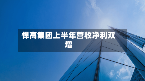 悍高集团上半年营收净利双增