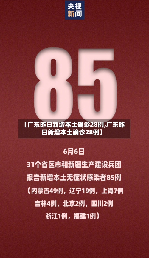 【广东昨日新增本土确诊28例,广东昨日新增本土确诊28例】