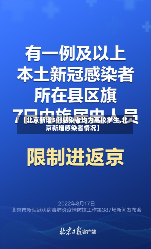 【北京新增5例感染者均为高校学生,北京新增感染者情况】