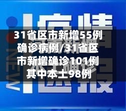 31省区市新增55例确诊病例/31省区市新增确诊101例 其中本土98例-第2张图片