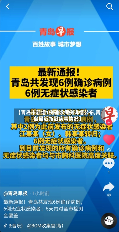 【青岛市新增1例确诊病例详情公布,青岛最近新冠病毒情况】-第2张图片