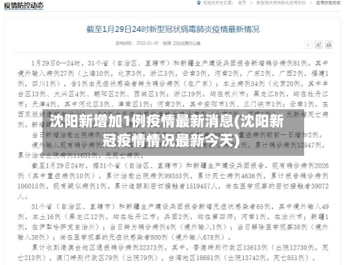 沈阳新增加1例疫情最新消息(沈阳新冠疫情情况最新今天)-第3张图片