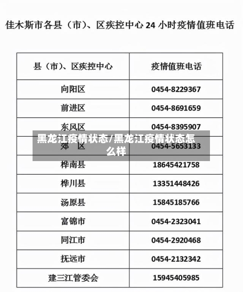 黑龙江疫情状态/黑龙江疫情状态怎么样-第2张图片
