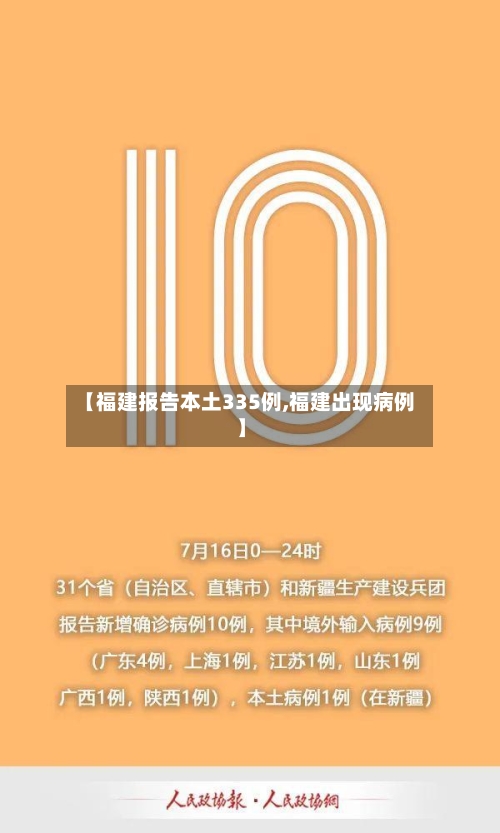 【福建报告本土335例,福建出现病例】