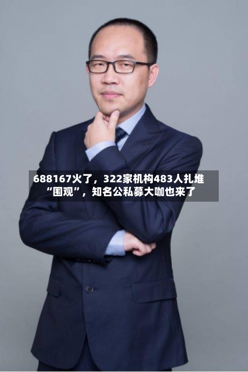 688167火了，322家机构483人扎堆“围观”，知名公私募大咖也来了