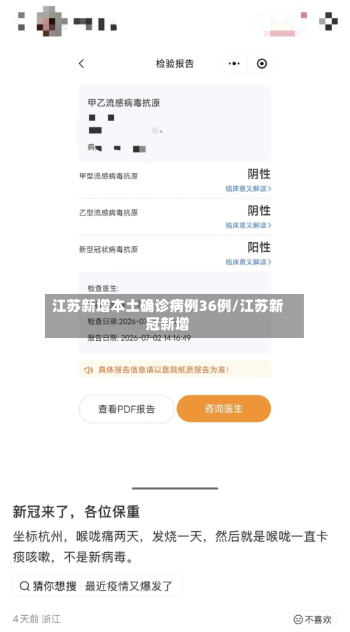 江苏新增本土确诊病例36例/江苏新冠新增-第3张图片