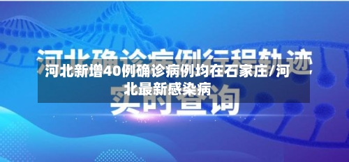 河北新增40例确诊病例均在石家庄/河北最新感染病-第2张图片