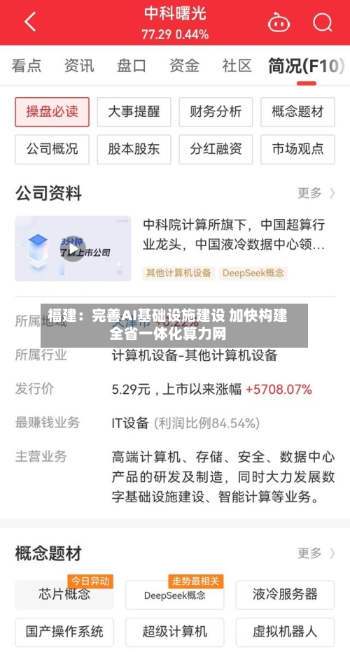 福建：完善AI基础设施建设 加快构建全省一体化算力网