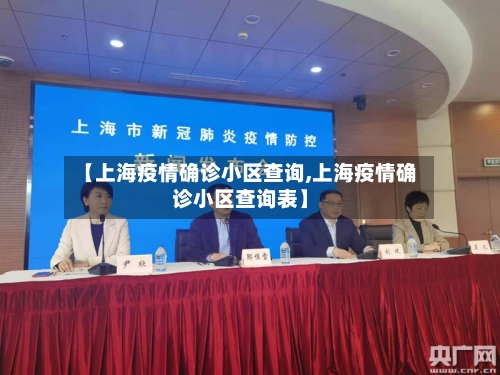 【上海疫情确诊小区查询,上海疫情确诊小区查询表】