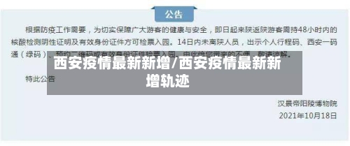 西安疫情最新新增/西安疫情最新新增轨迹