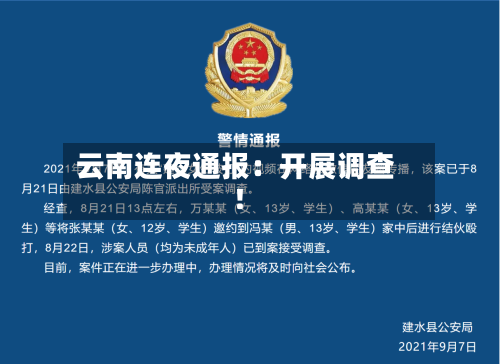 云南连夜通报：开展调查！