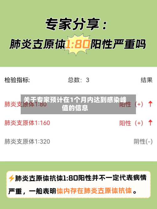 关于专家预计在1个月内达到感染峰值的信息-第3张图片