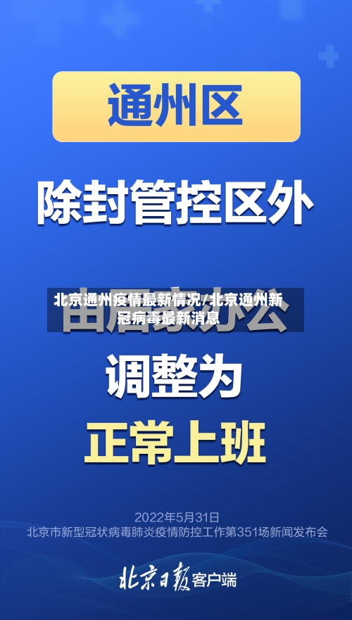 北京通州疫情最新情况/北京通州新冠病毒最新消息