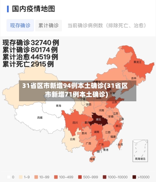 31省区市新增94例本土确诊(31省区市新增71例本土确诊)-第2张图片