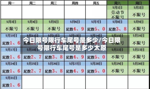 今日限号限行车尾号是多少/今日限号限行车尾号是多少太原-第2张图片