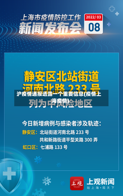 沪疫情通报透露一个重要信息(疫情上海疫情)