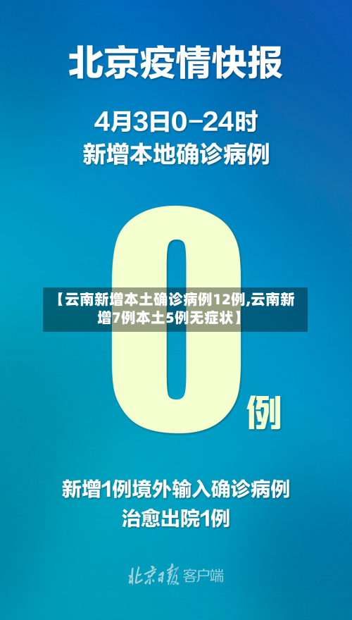 【云南新增本土确诊病例12例,云南新增7例本土5例无症状】-第3张图片