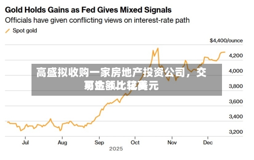 高盛拟收购一家房地产投资公司，交易金额比较高可达 4.1 亿美元