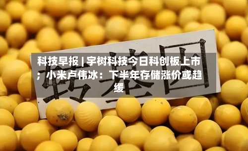 科技早报 | 宇树科技今日科创板上市;小米卢伟冰:下半年存储涨价或趋缓-第2张图片
