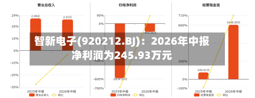 智新电子(920212.BJ)：2026年中报净利润为245.93万元