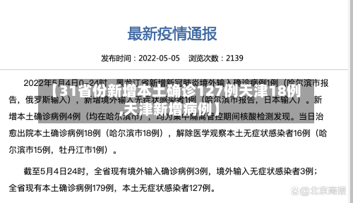 【31省份新增本土确诊127例天津18例,天津新增病例】-第3张图片