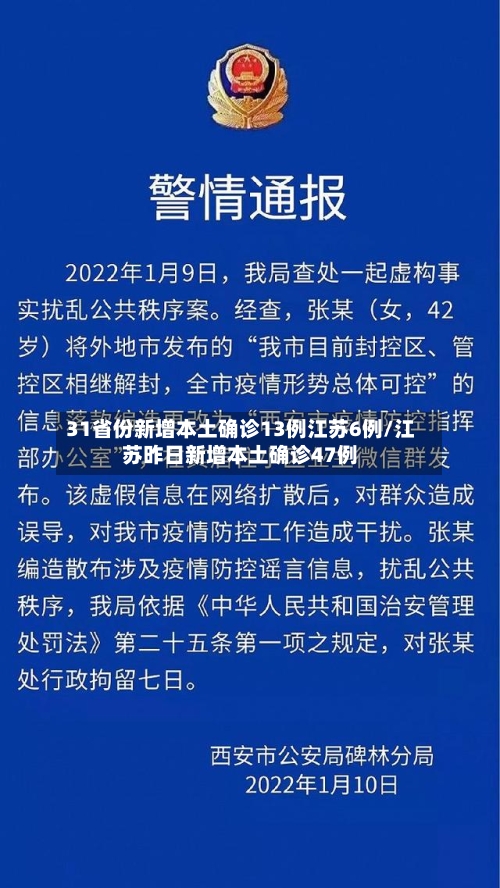 31省份新增本土确诊13例江苏6例/江苏昨日新增本土确诊47例-第3张图片