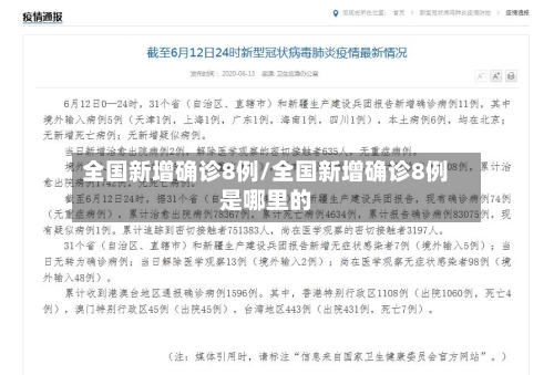 全国新增确诊8例/全国新增确诊8例是哪里的-第3张图片